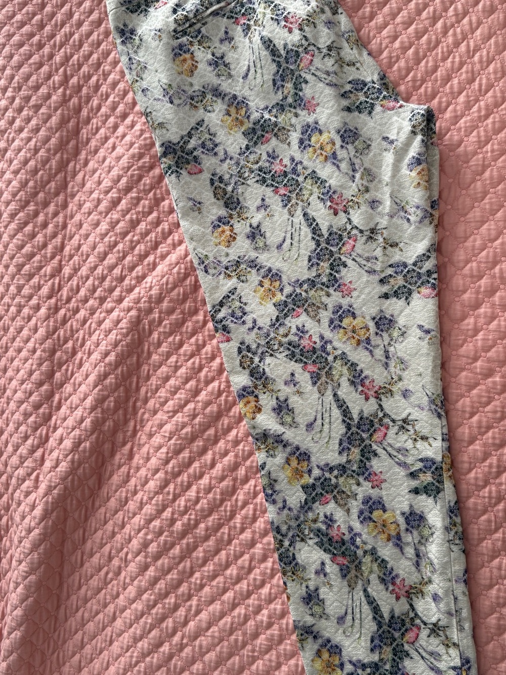 Topshop floral jacquard trousers, size 12/16